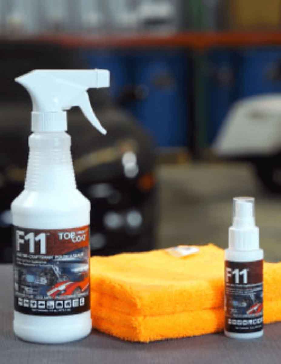 topcoat f11 bottle with towels