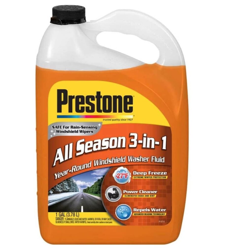 Prestone, one of the best windshield wiper fluids