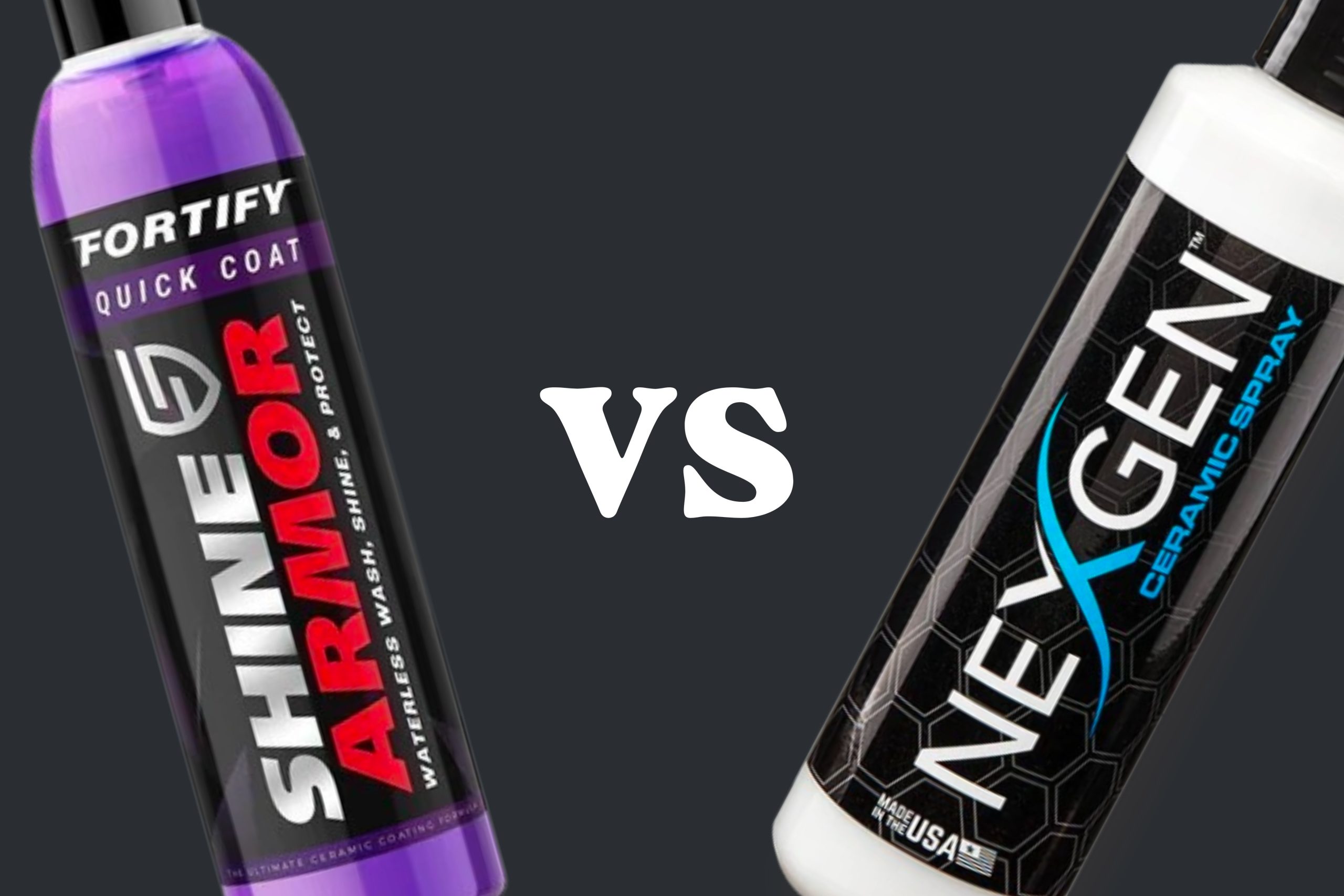 Nexgen Ceramic Spray vs Shine Armor Fortify Quick Coat: Which Product Wins?