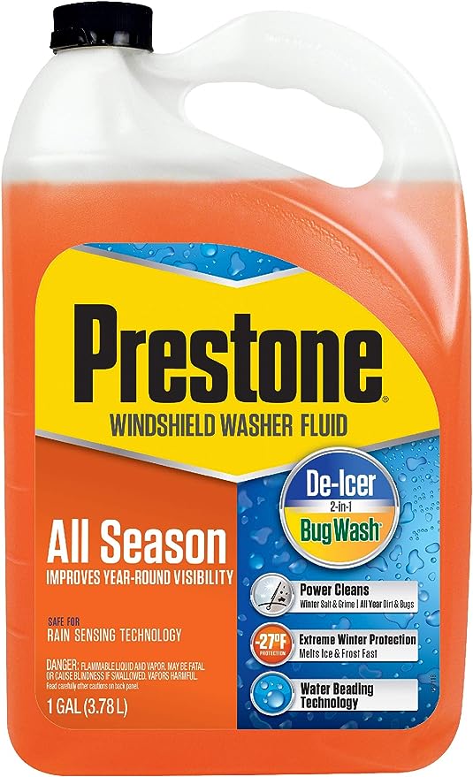 Prestone AS658 Deluxe 2-in-1 Windshield Washer Fluid